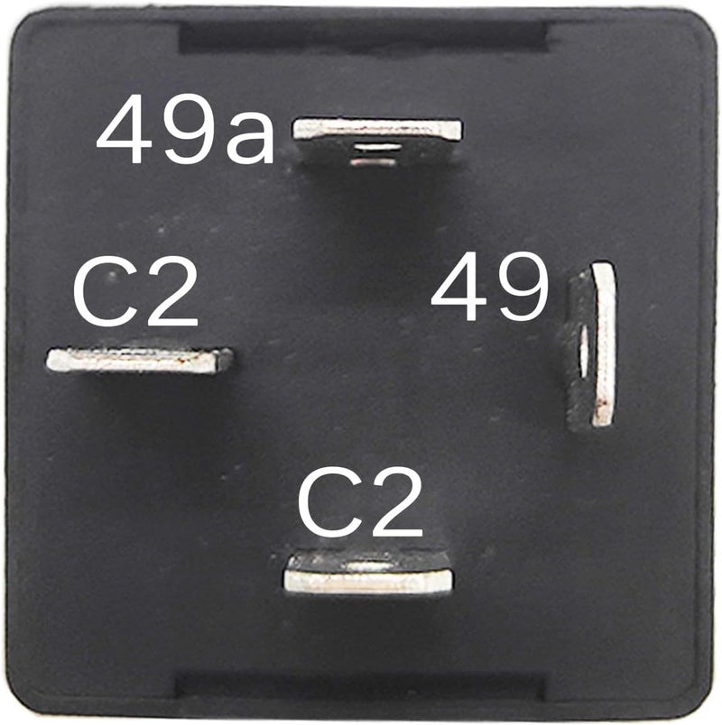 GROBARPART 4 pin EP26 LED Turn Signal Flasher Relay Compatible with Jeep TJ Wrangler 1997 1998 1999 2000 Compatible with Dodge Grand Caravan NEON 93-99 56009339 Hazard Warning Relay (Not fit 01-06 TJ Wrangler) - Image 2